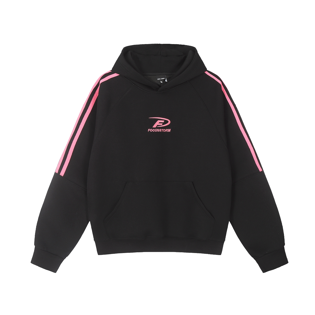 Focus Storm American Letter Embroidered Casual Loose Fleece Hoodie 88811-1 Fleece Edition# zx - Focus Storm